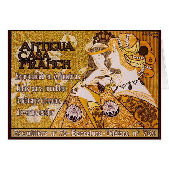 Antigua Casa Franch Hälsningskort (Framsidan Horizontal)