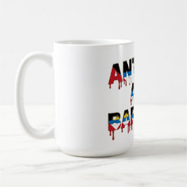 Antigua  Drip Text | Karibisk flaggdesign | Fan Kaffemugg