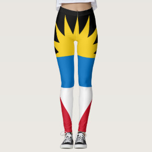 Antigua Flagga Antiguan Barbudan Karibival Leggings
