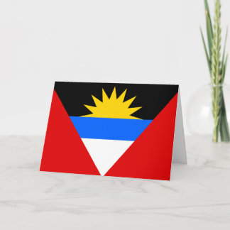 Antigua flagga kort