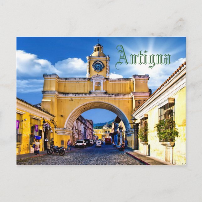 Antigua, Guatemala, Centralamerika Vykort (Framsida)