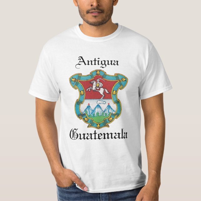 Antigua Guatemala City vapensköld T Shirt (Framsida)