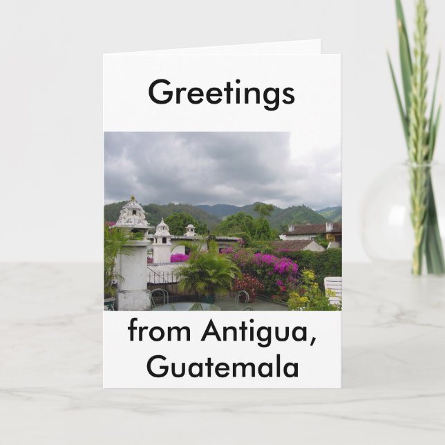 Antigua, Guatemala Kort (Framsida)