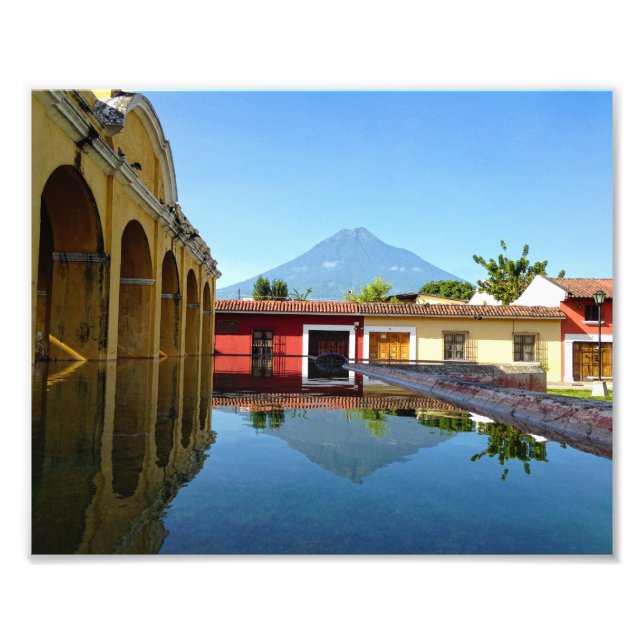 Antigua, Guatemala Tanque La Unión Fototryck (Framsidan)