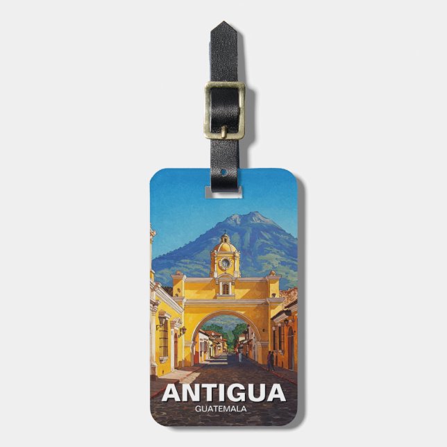 Antigua Guatemala Travel Bagagebricka (Vertikal Framsida)