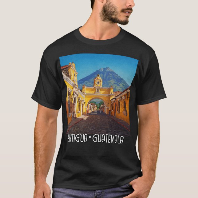 Antigua Guatemala Travel T Shirt (Framsida)