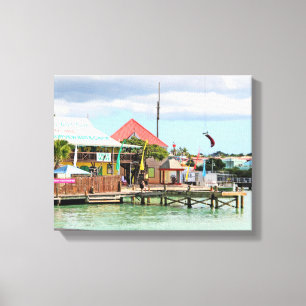 Antigua, Island i Karibien Canvastryck