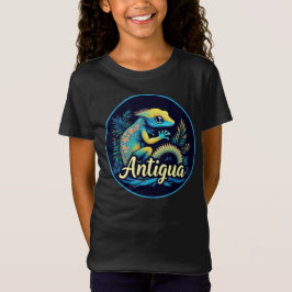 Antigua Island Karibiska Gecko T Shirt