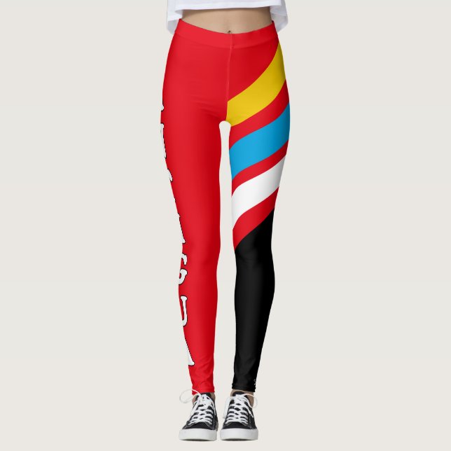 Antigua klassisk färgrik leggings (Framsida)
