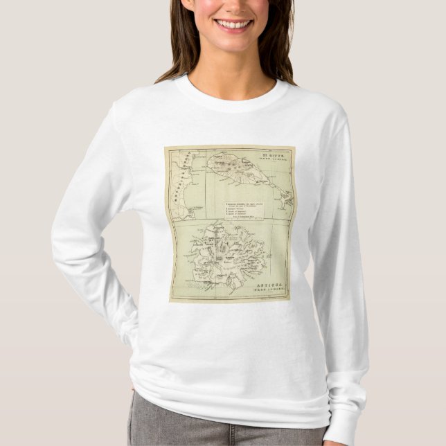 Antigua Lithographed kartan Tee Shirt (Framsida)