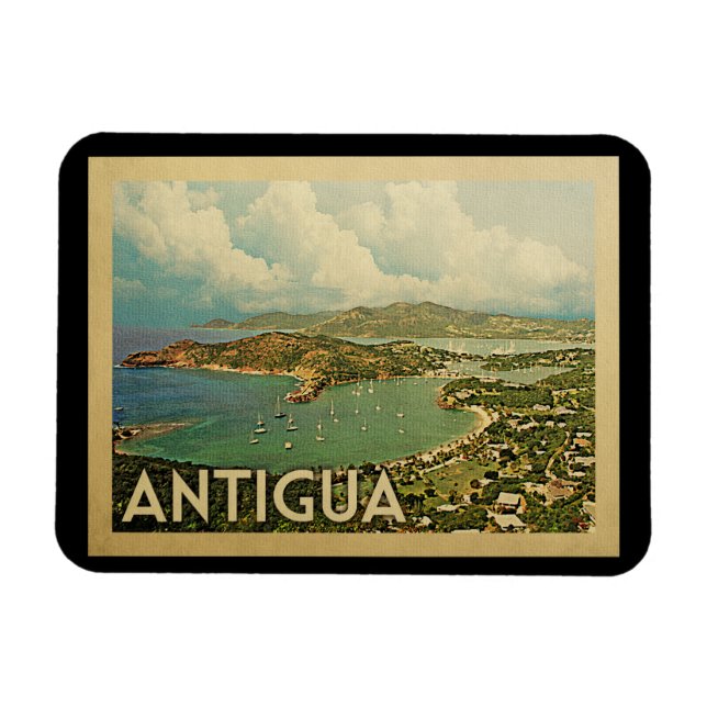 Antigua Magnet Vintage resor (Horisontell)