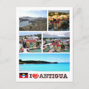 Antigua och Barbuda - Antigua - I Kärlek - Vykort