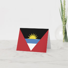 Antigua och Barbuda flagga Anteckningskort