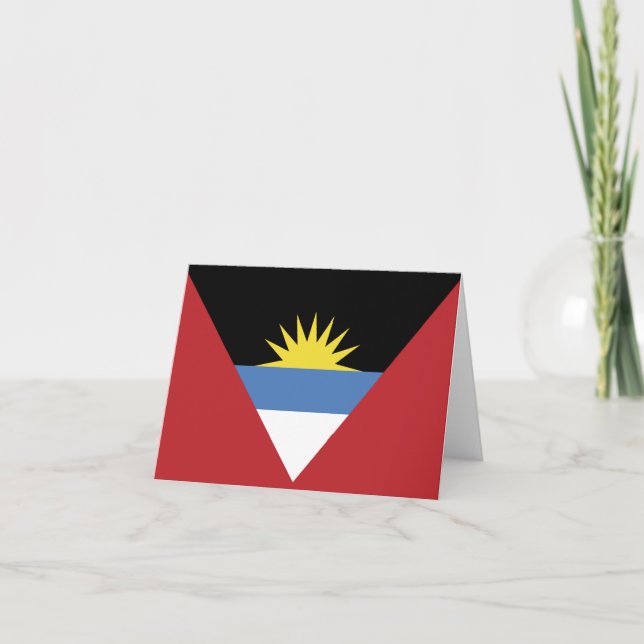 Antigua och Barbuda flagga Anteckningskort (Framsida)