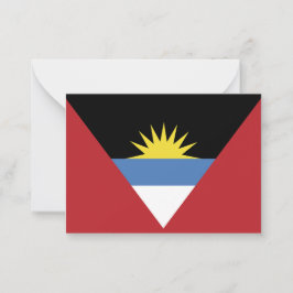 Antigua och Barbuda flagga Anteckningskort