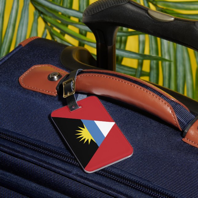 Antigua och Barbuda flagga Bagagebricka (Framsida Insitu 1)