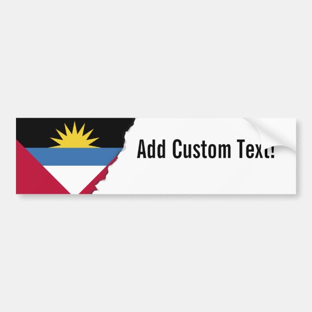 Antigua och Barbuda Flagga Bildekal (Framsidan)