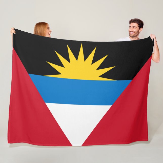 Antigua och Barbuda Flagga Fleecefilt (På plats)