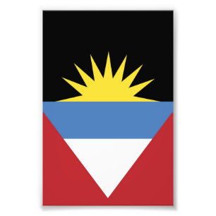 Antigua och Barbuda flagga Fototryck