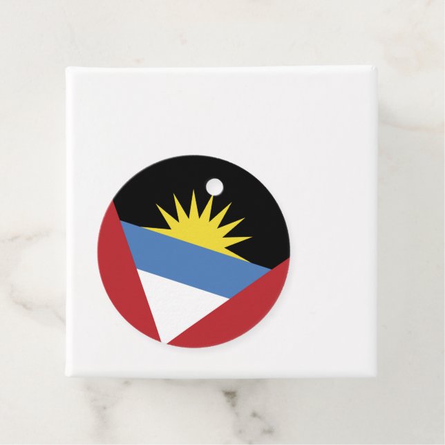 Antigua och Barbuda flagga Gåvor Etiketter (På plats)