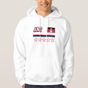 Antigua och Barbuda Flagga Hoodie