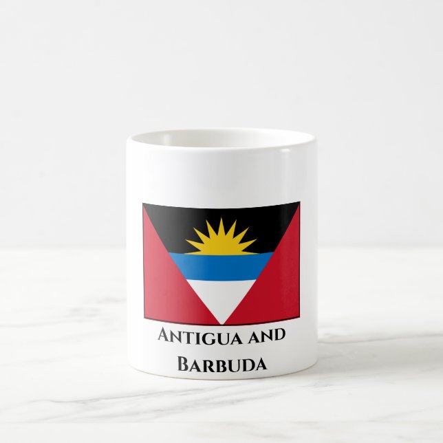 Antigua och Barbuda Flagga Kaffemugg (Center)