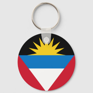 Antigua och Barbuda Flagga Keychain Nyckelring