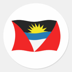 Antigua och Barbuda Flagga Klistermärke