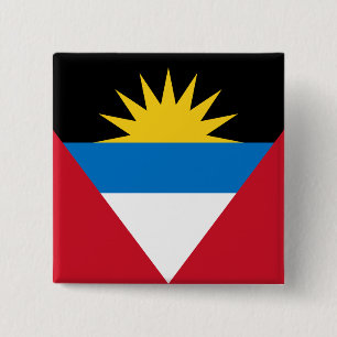 Antigua och Barbuda Flagga Knapp