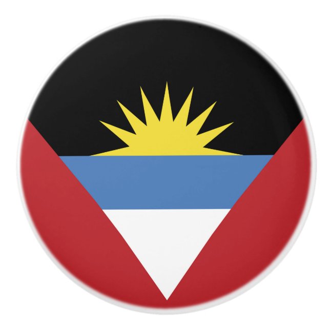 Antigua och Barbuda flagga Knopp (Framsidan)