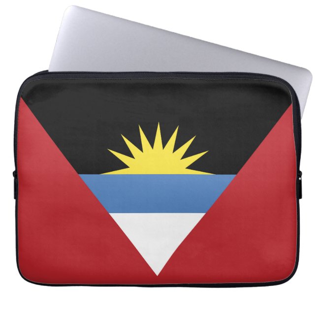 Antigua och Barbuda flagga Laptop Fodral (Framsidan)