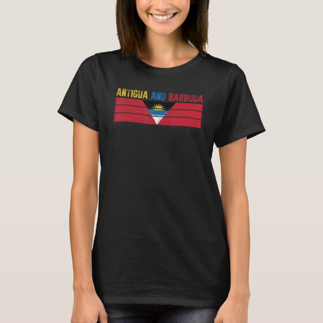 Antigua och Barbuda Flagga Manar Womens Kids T Shirt (Framsida)