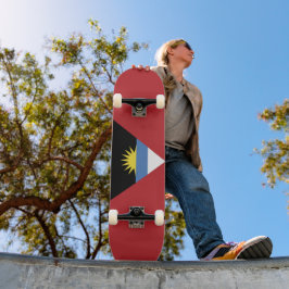 Antigua och Barbuda flagga Mini Skateboard Bräda 18,5 Cm