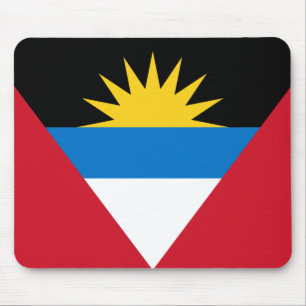 antigua och barbuda flagga mousepad musmatta