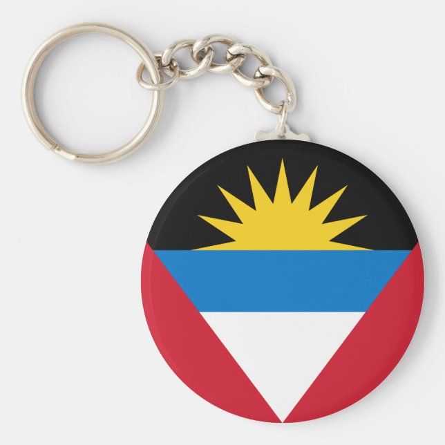 Antigua och Barbuda Flagga Nyckelring (Framsidan)