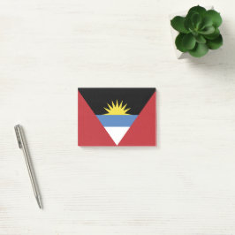 Antigua och Barbuda flagga Post-it Block