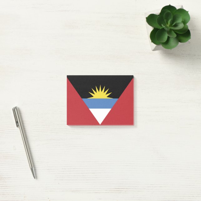 Antigua och Barbuda flagga Post-it Block (Kontor)