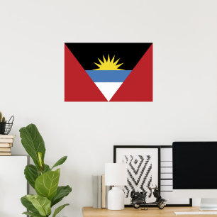 Antigua och Barbuda flagga Poster