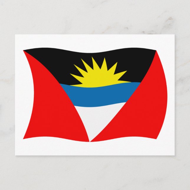 Antigua och Barbuda Flagga Postkort Vykort (Framsida)