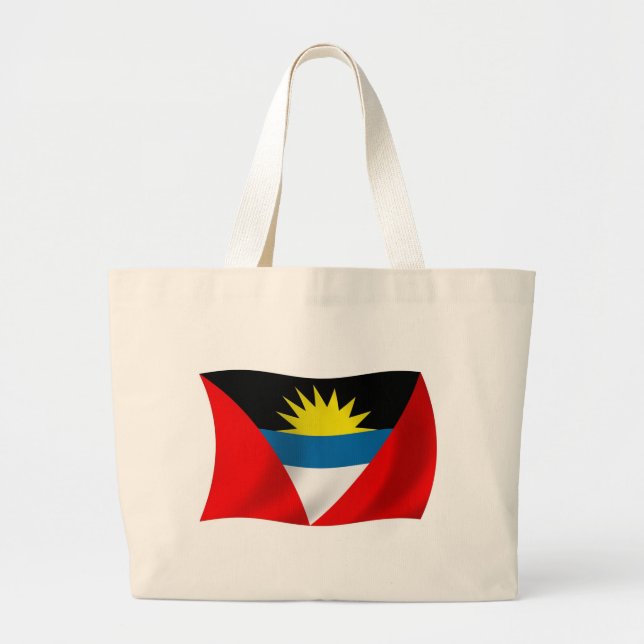 Antigua och Barbuda Flagga Shoppingväska Jumbo Tygkasse (Framsidan)