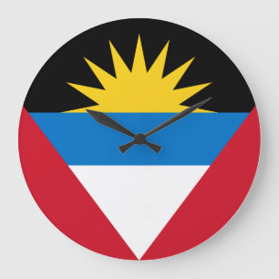 Antigua och Barbuda Flagga Stor Klocka
