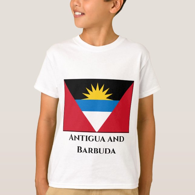 Antigua och Barbuda Flagga T Shirt (Framsida)