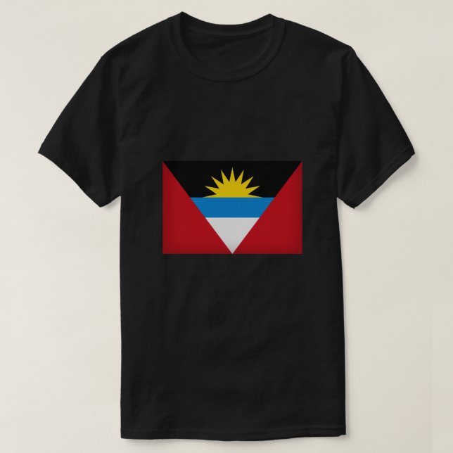 Antigua och Barbuda Flagga T Shirt (Design framsida)