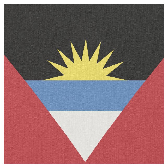 Antigua och Barbuda flagga Tyg (Närbild)