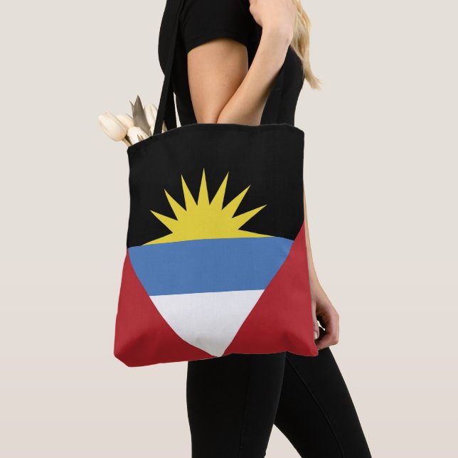Antigua och Barbuda flagga Tygkasse (Närbild)