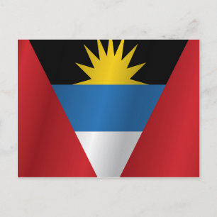 Antigua och Barbuda flagga Vykort