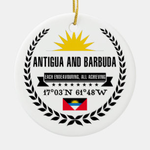 Antigua och Barbuda Julgransprydnad Keramik