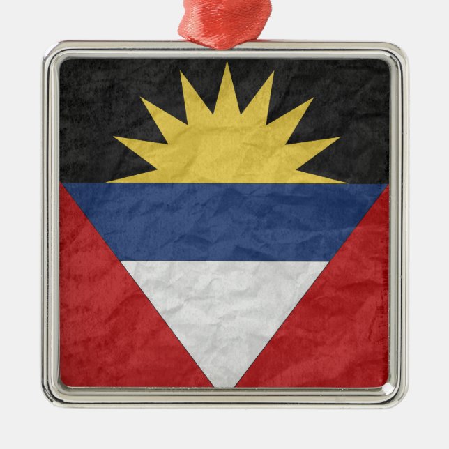 Antigua och Barbuda Julgransprydnad Metall (Framsidan)