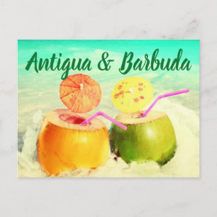 Antigua- och Barbuda-kokokosnötter Vykort