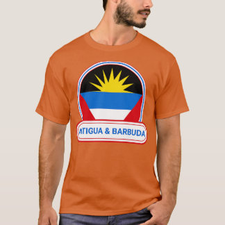 Antigua och Barbuda Land Badge Antigua och Barb T Shirt